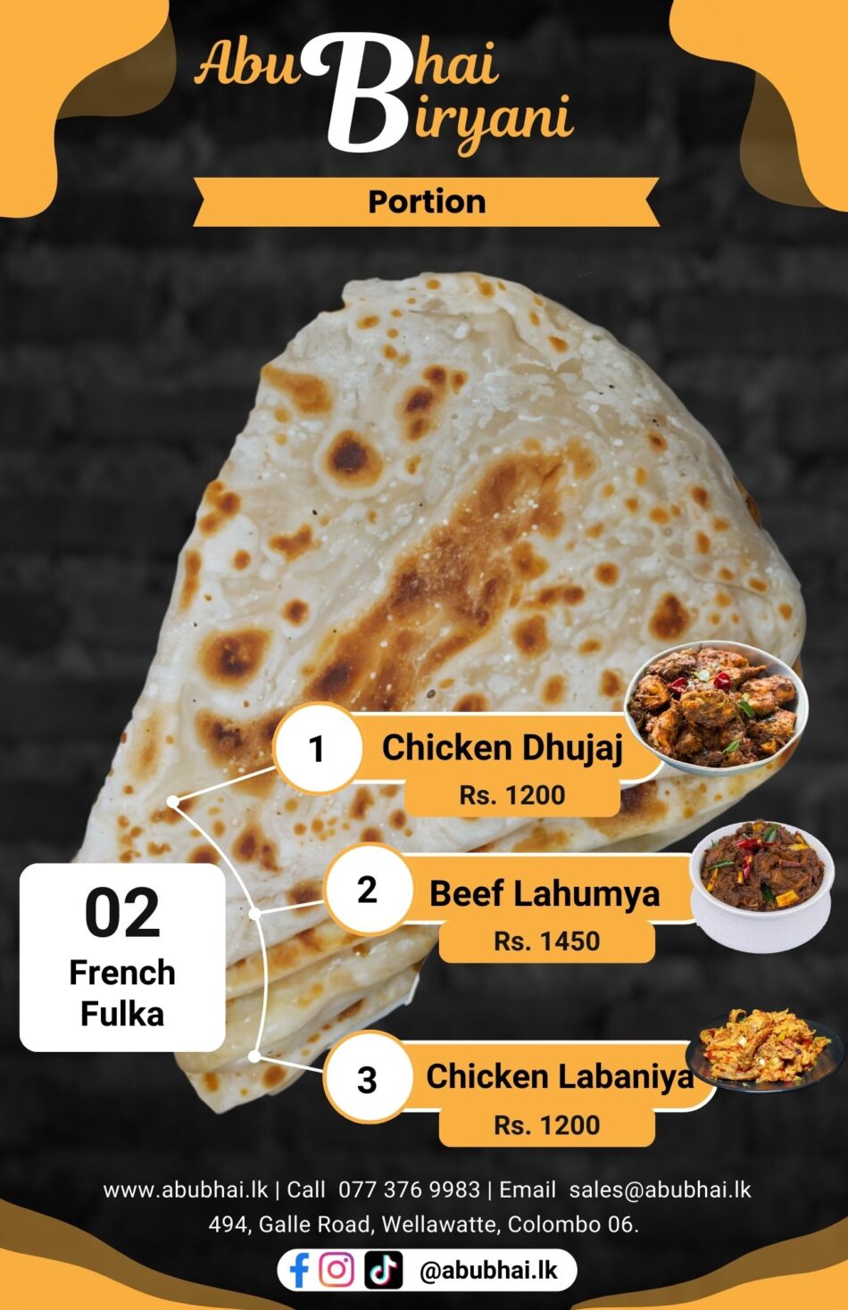 Chicken Dhujaj Portion